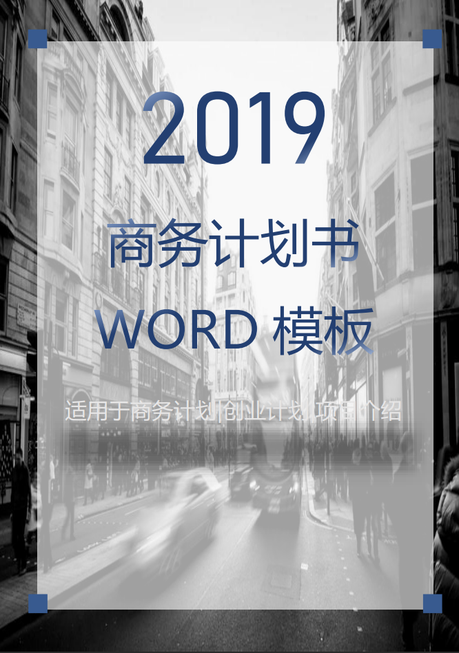 2019商务计划书Word范文模板