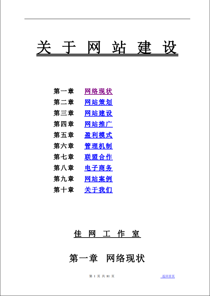 互联网应用分析报告Word范文模板